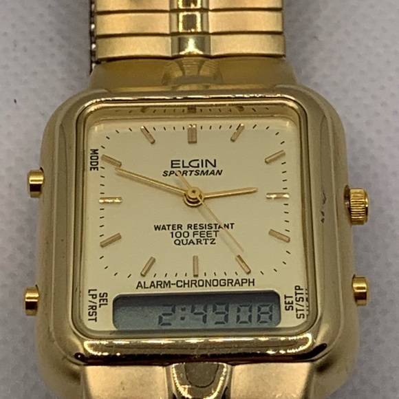 Elgin Sportsman Analog Digital Alarm Chrono Watch - Picture 2 of 15